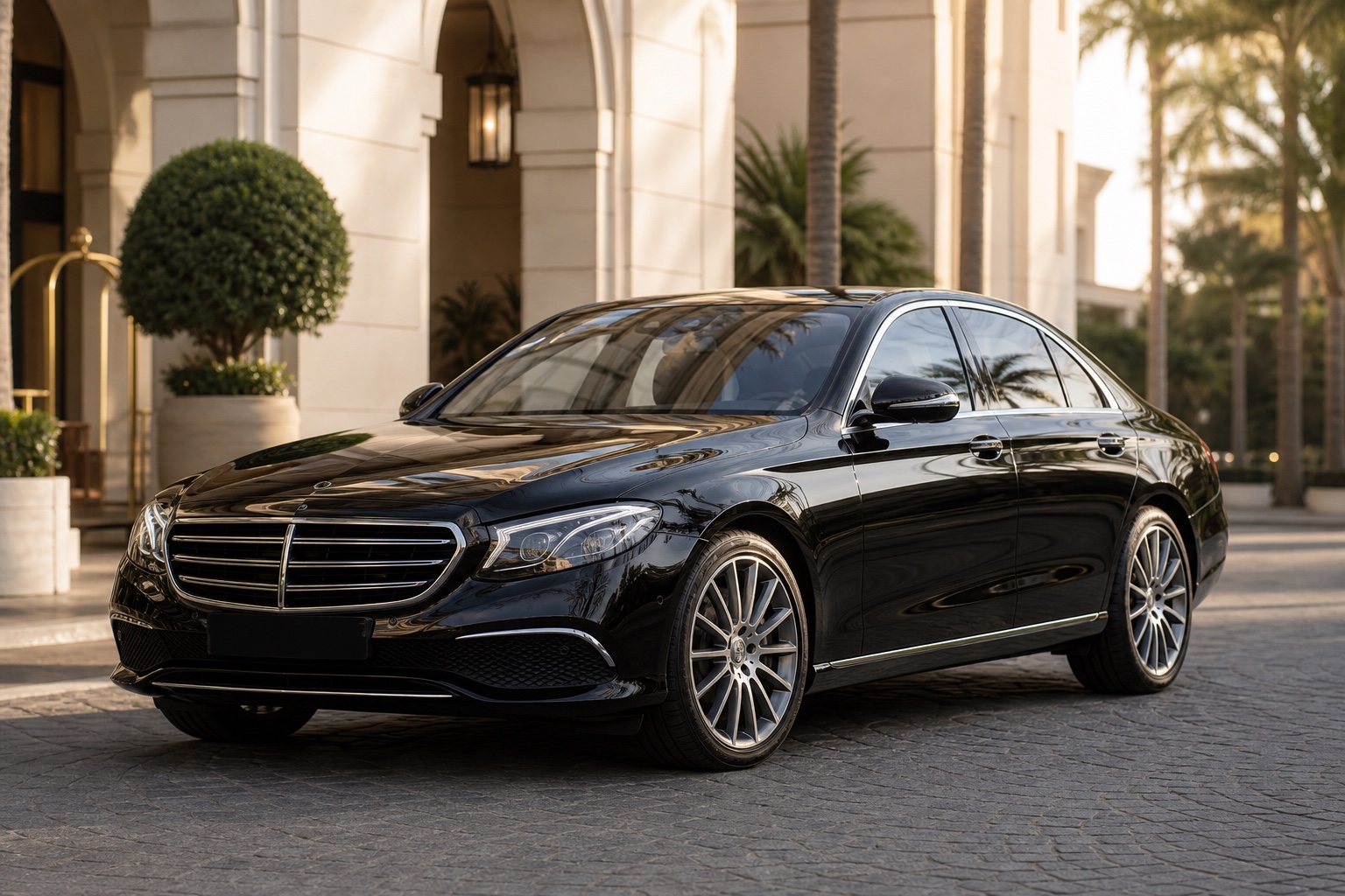 Black luxury sedan for San Diego to LAX car service